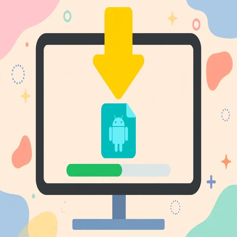 Download the apk file on pc