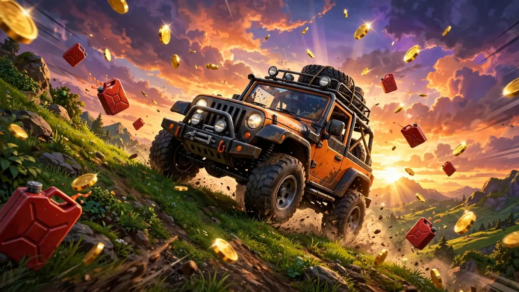 Hill Climb Racing Mod APK v1.72.2 gameplay screenshot